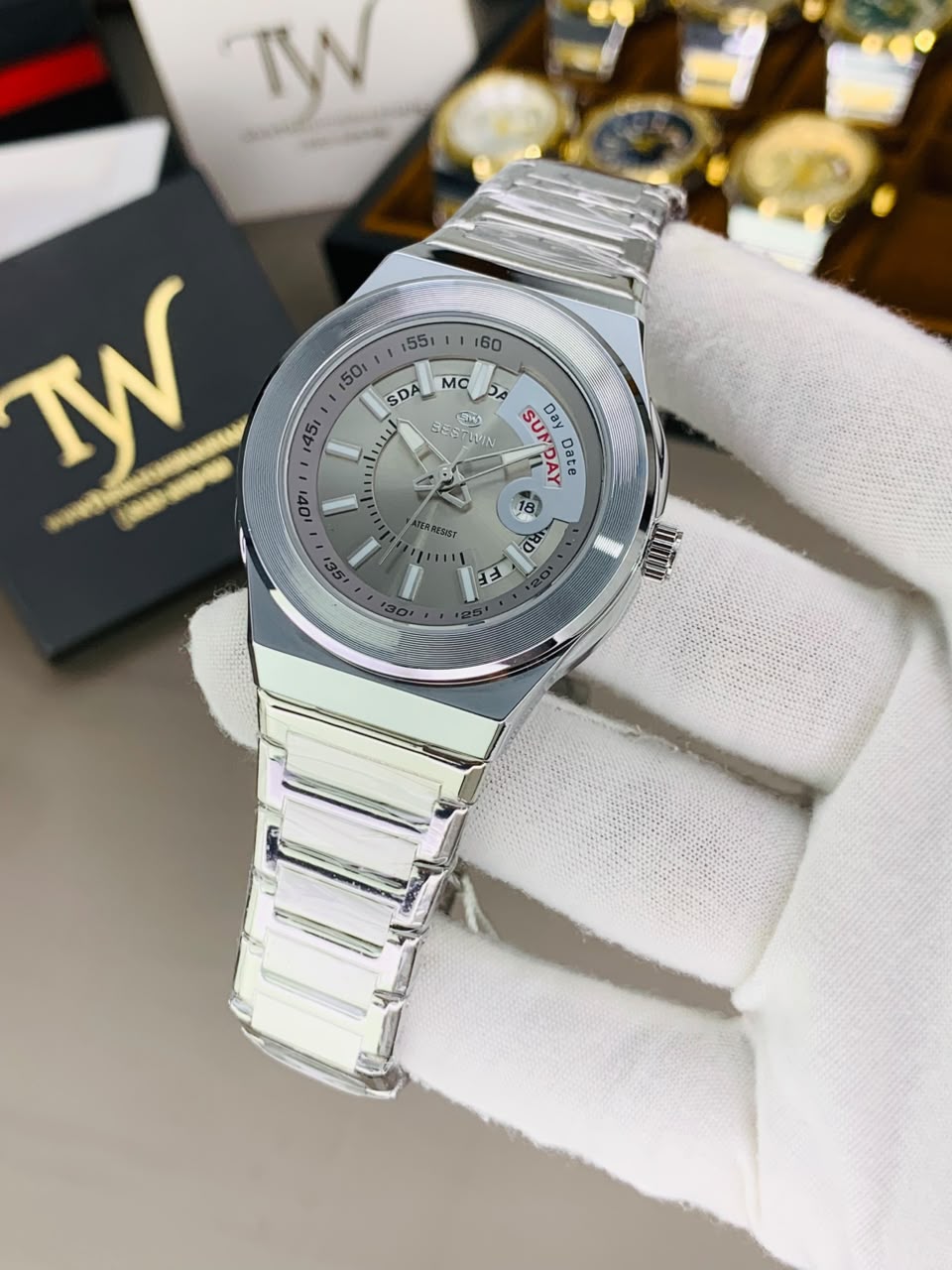 Day Date Bestwin Full Silver