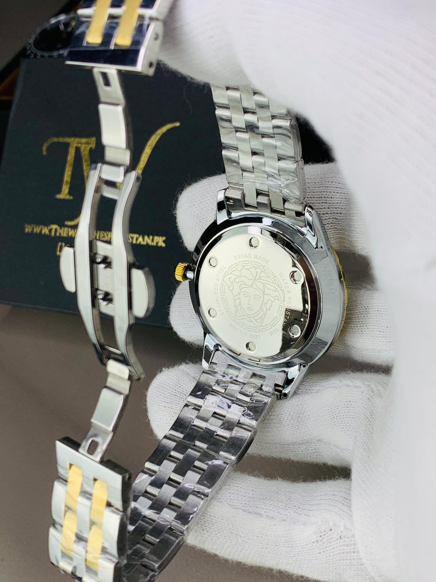 Premium AAA Men's Watch Golden Two Tone Blue Dial
