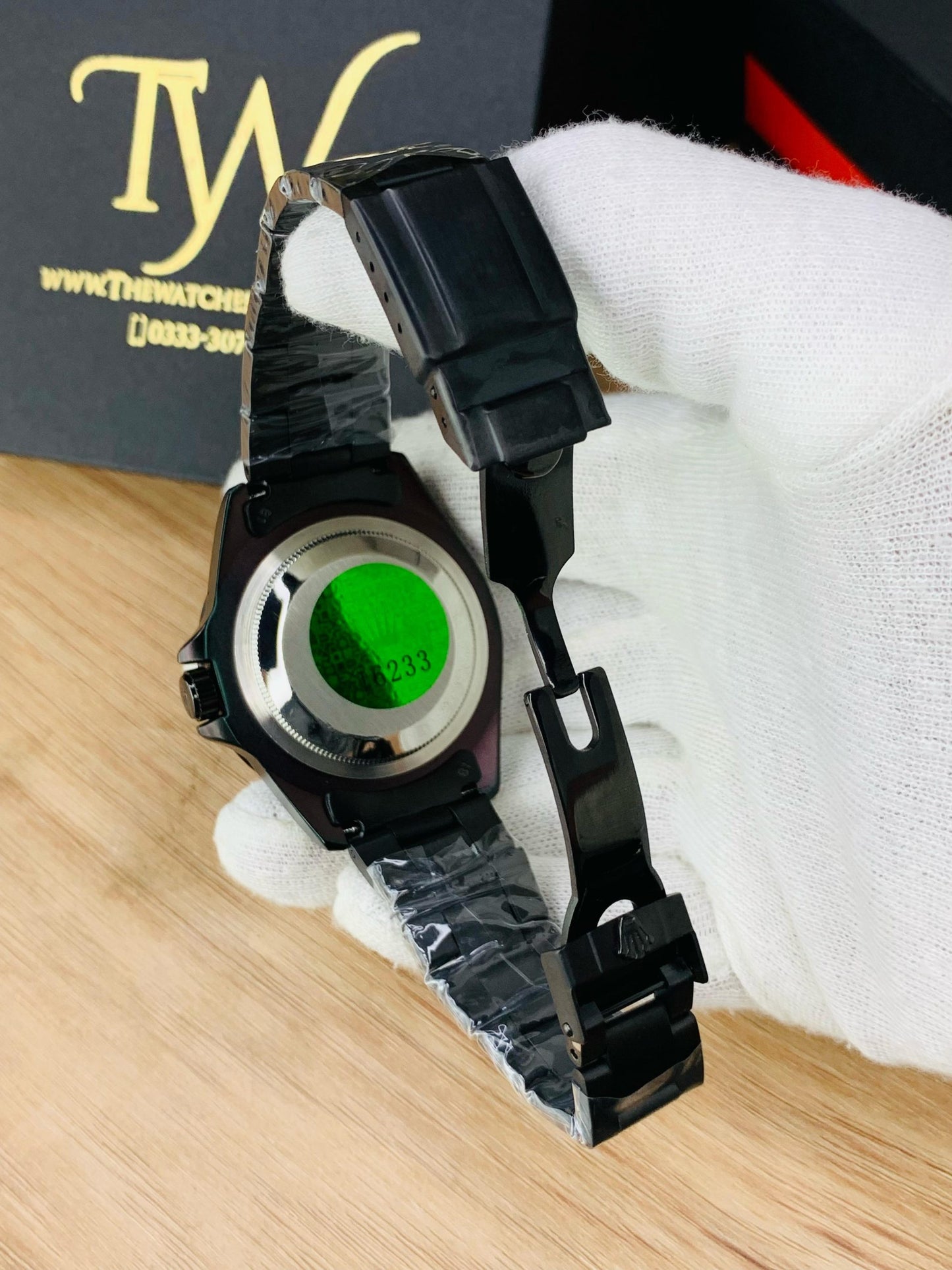 Black With Silver Dial