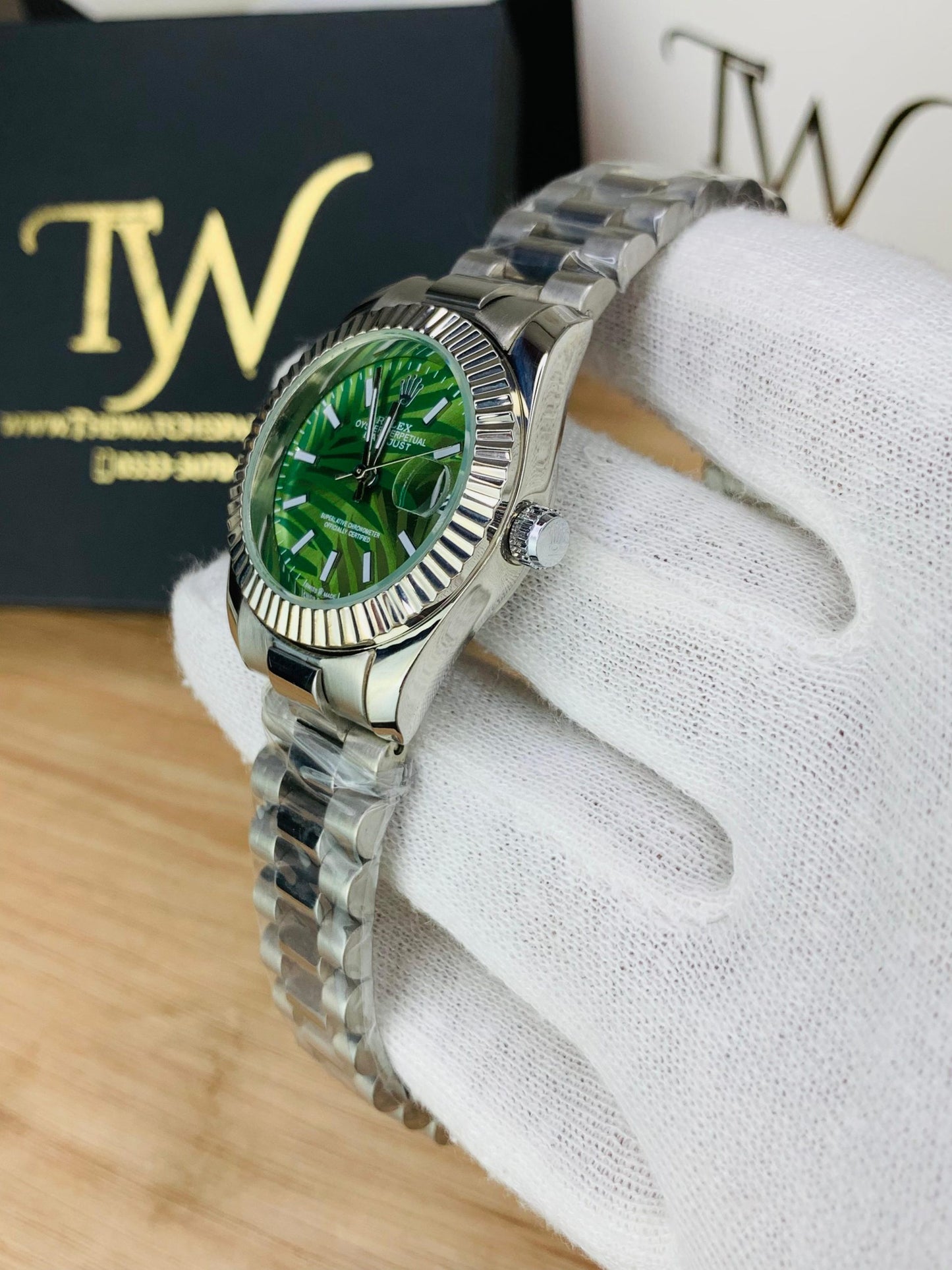 Rlx Texture Green Dial