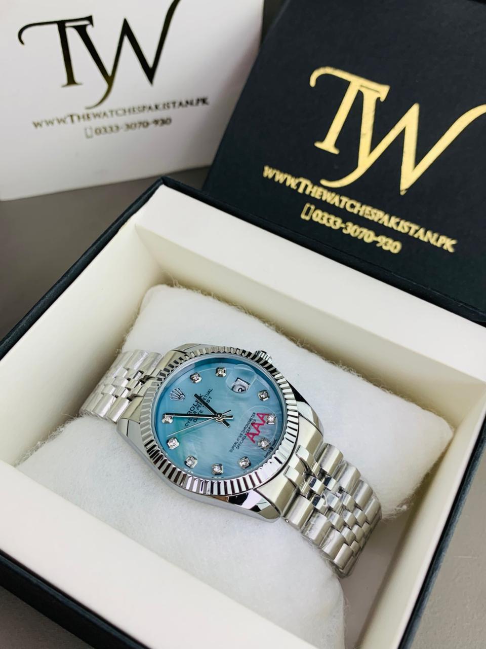 Silver Chain Tiffany Dial