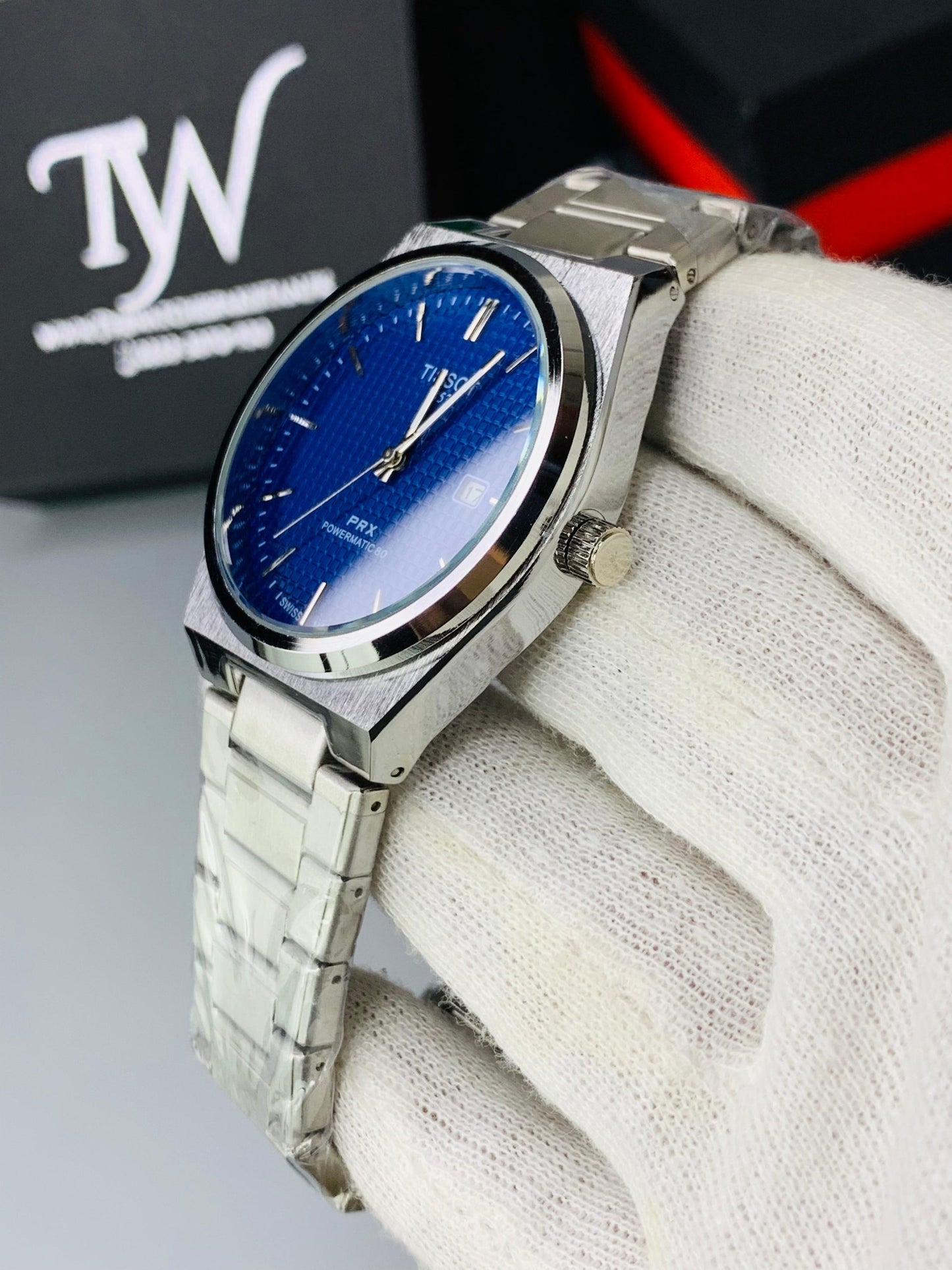 Tissot PRX Silver Blue