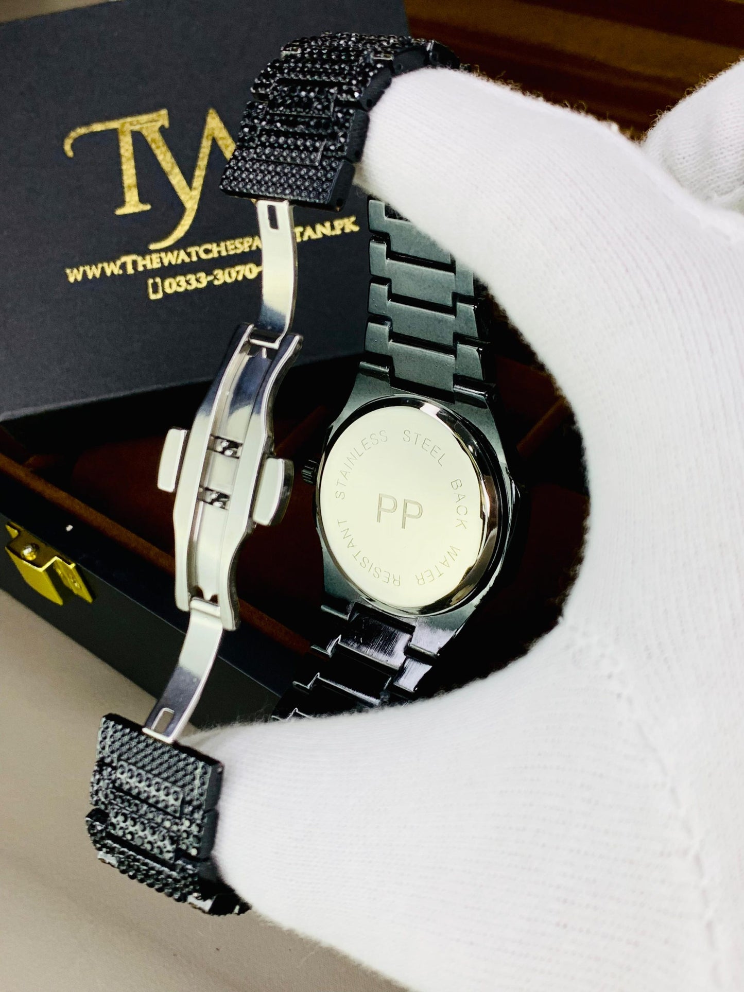 PP-Black Stone Watch New Arrival !