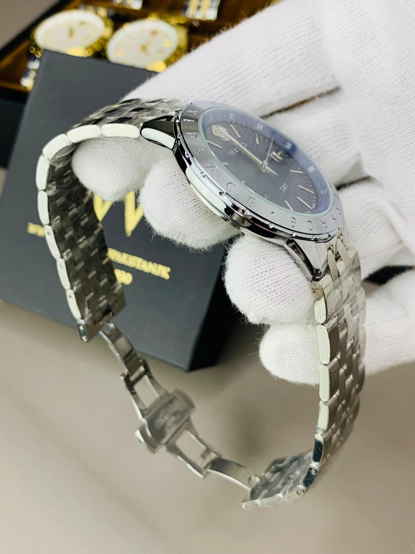Premium AAA Men's Watch Silver With Blue Dial