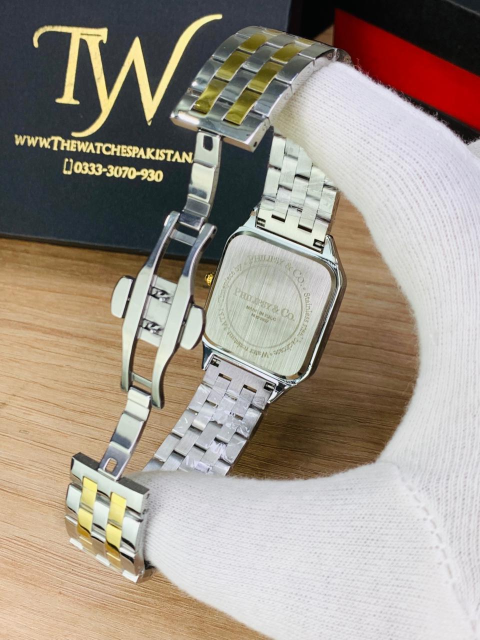 Square Dial Two Tone White
