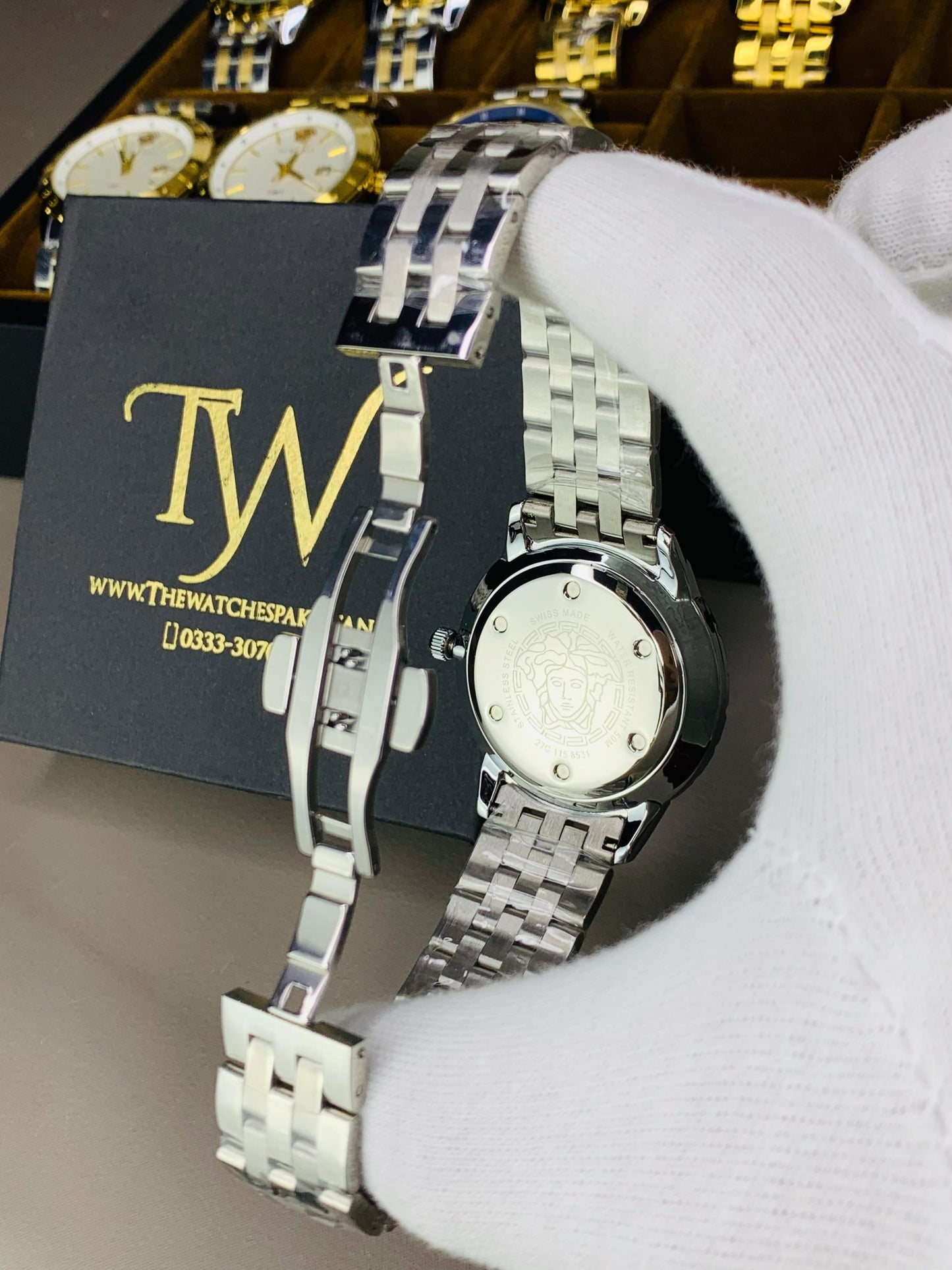 Premium AAA Men's Watch Silver With Blue Dial