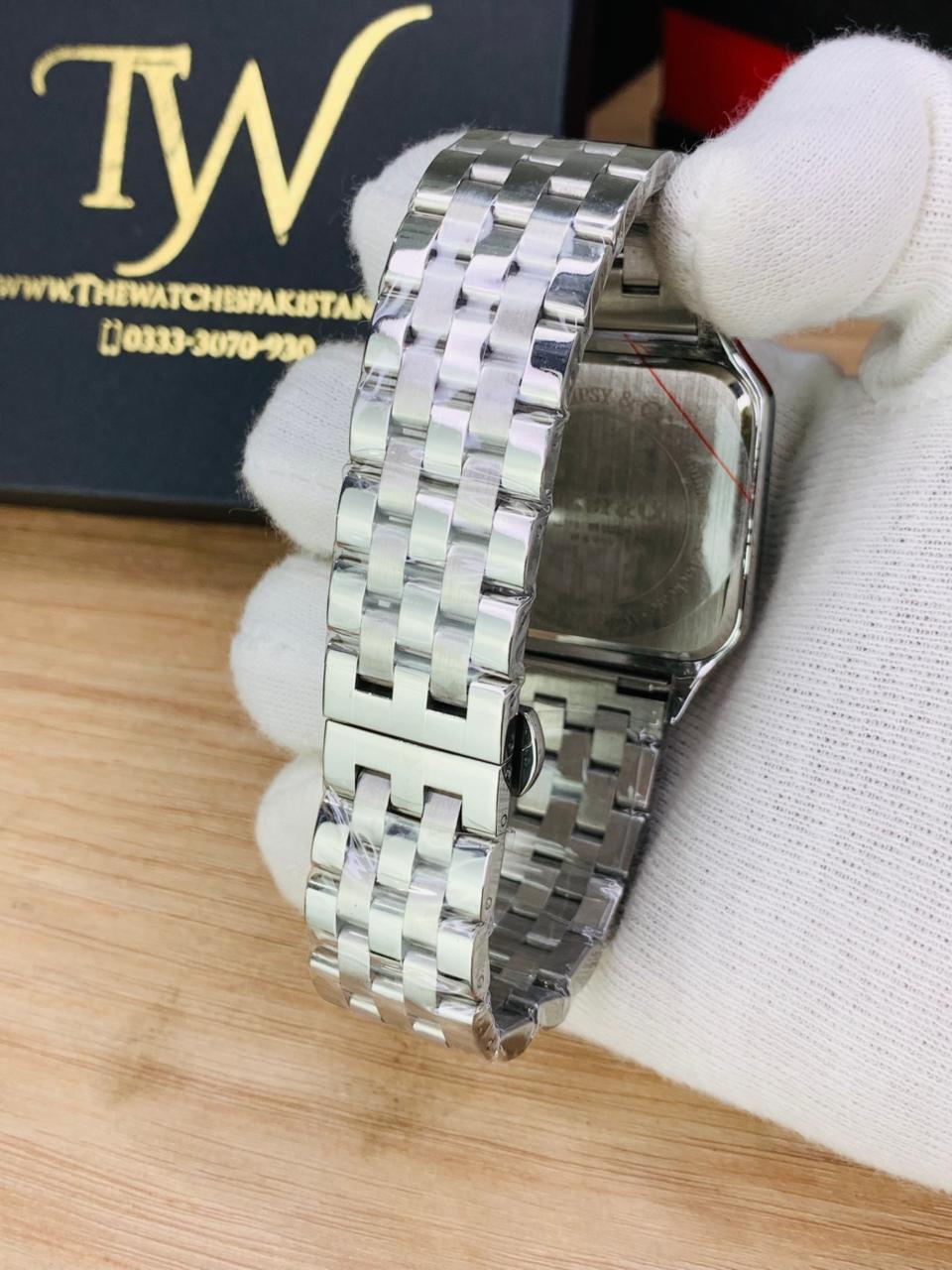 Square Dial Silver Blue !