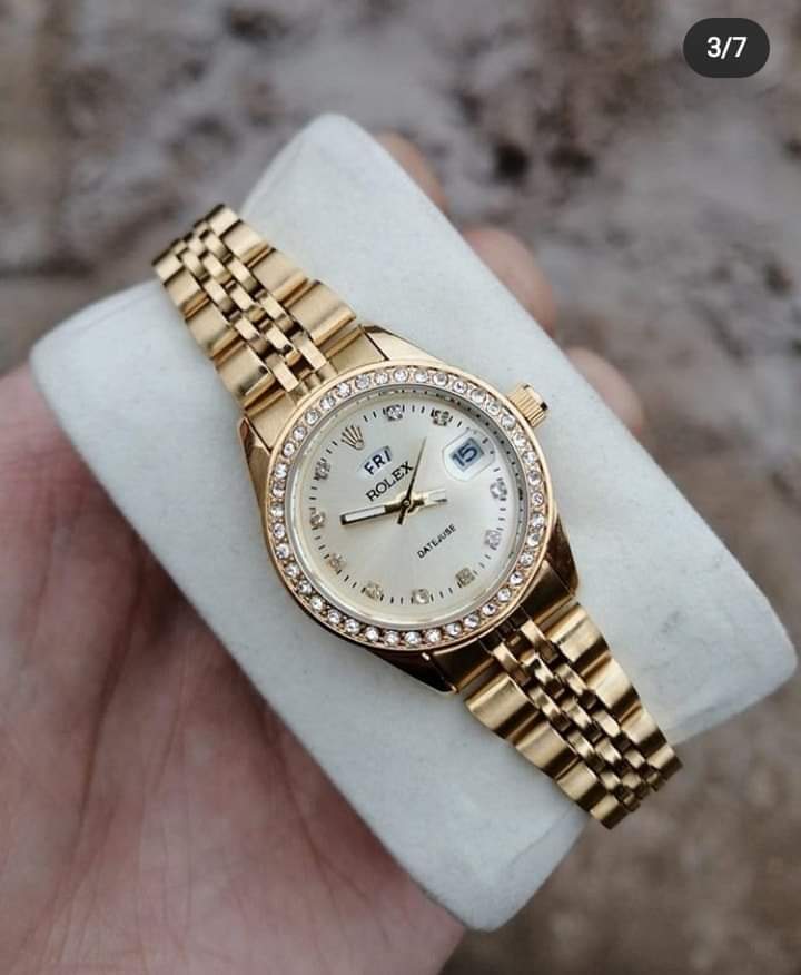 Full Golden Mini Dial Watch For Her