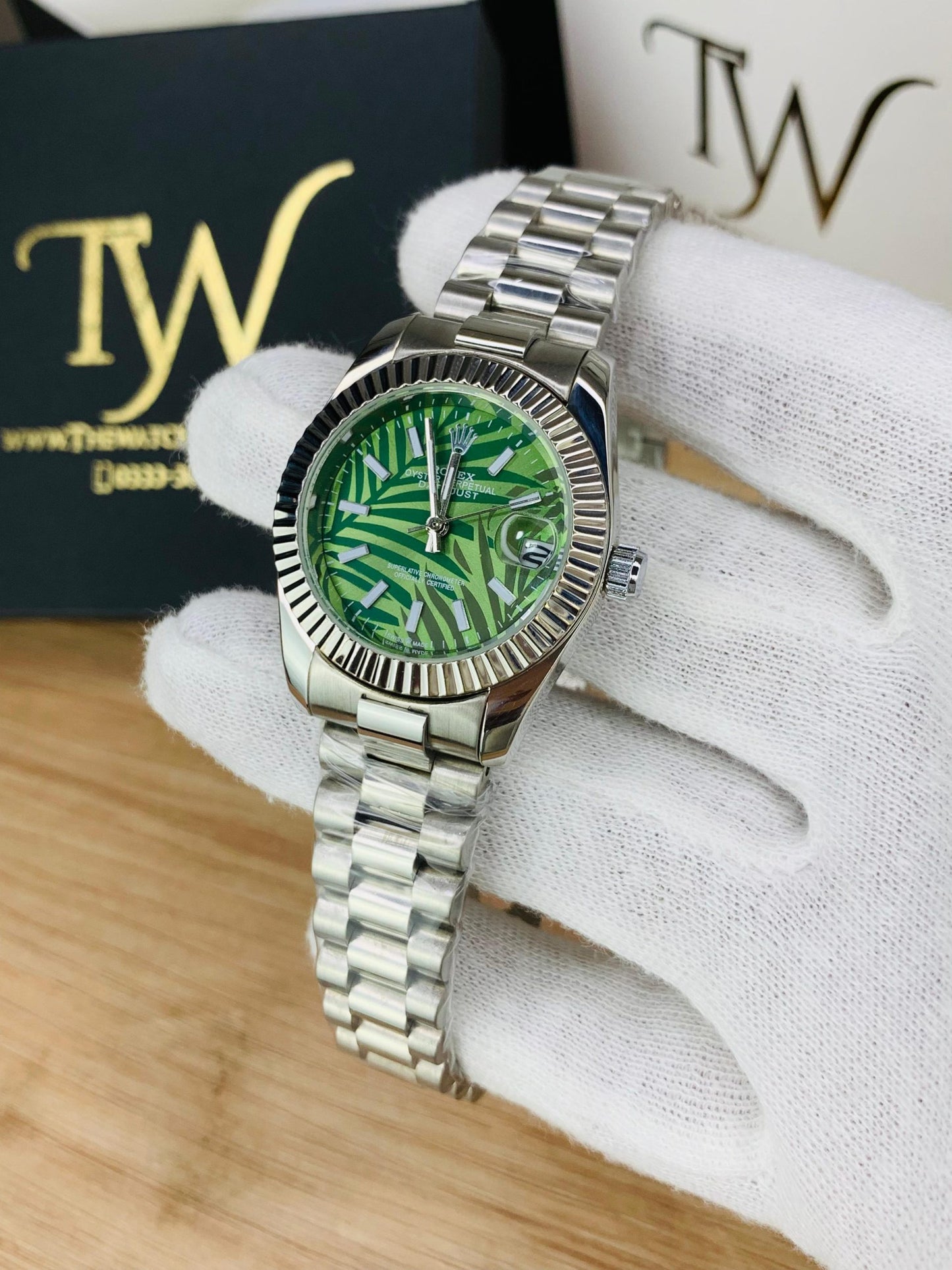 Rlx Texture Green Dial
