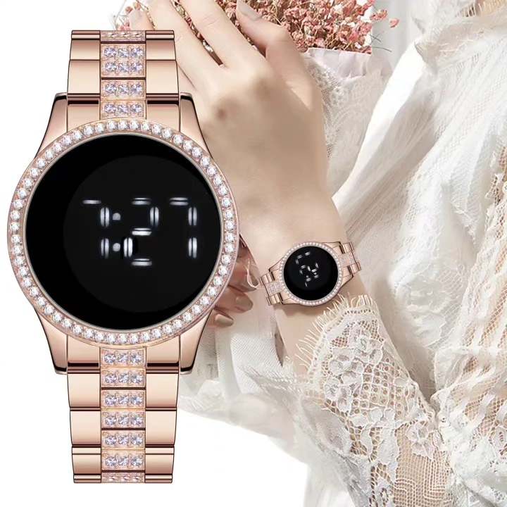 Led Watch For Her Rose Gold