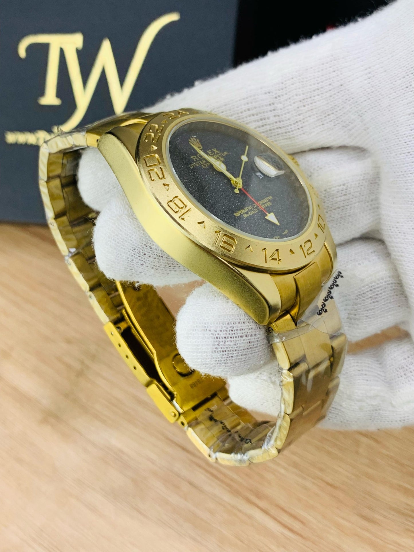 Golden With Black Dial