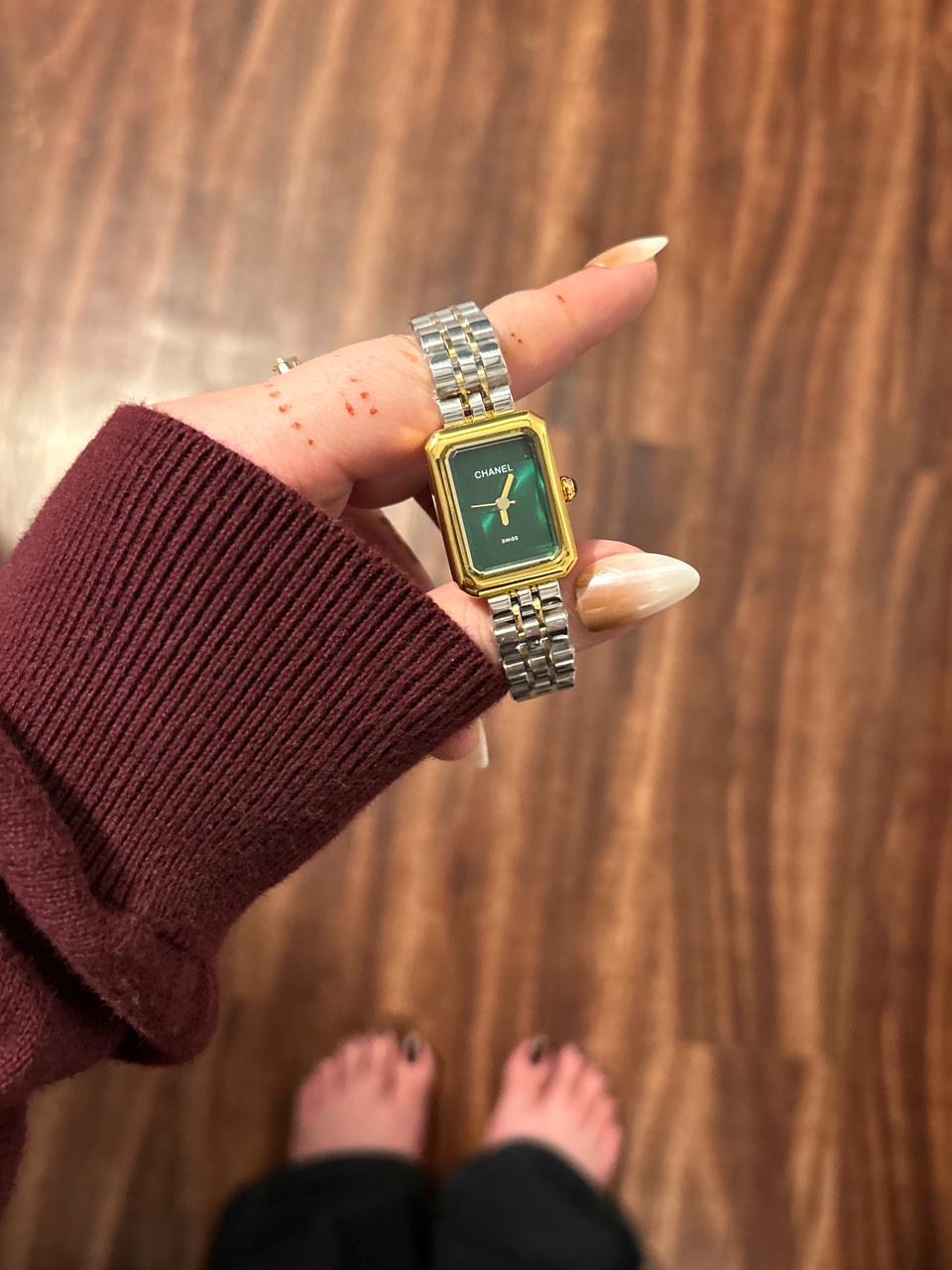 Two Tone Green Stainless Women Article !