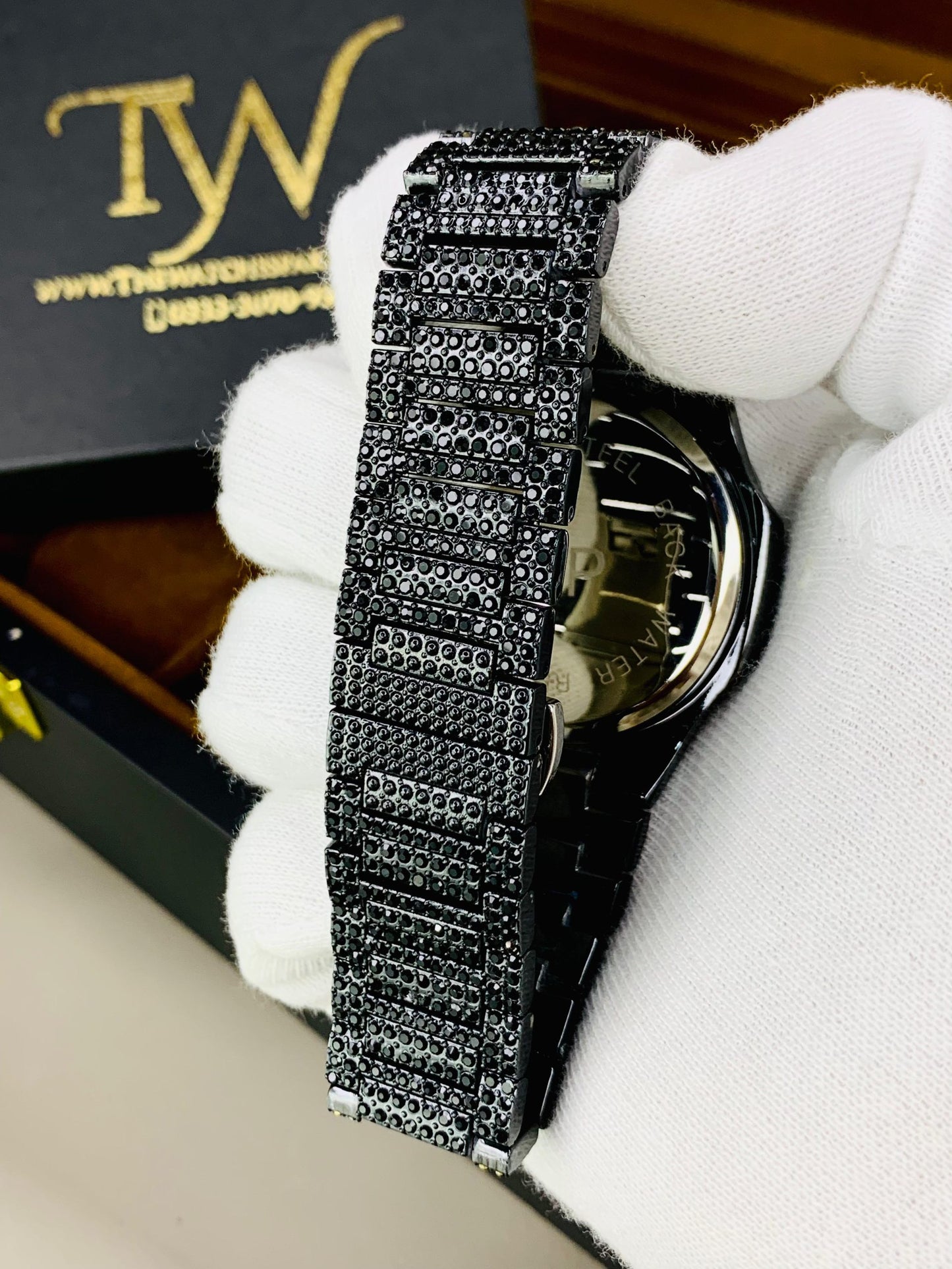 PP-Black Stone Watch New Arrival !