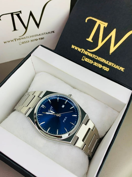 Prx Semi Auto Silver Blue Dial