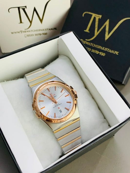 Copper Two Tone White Dial
