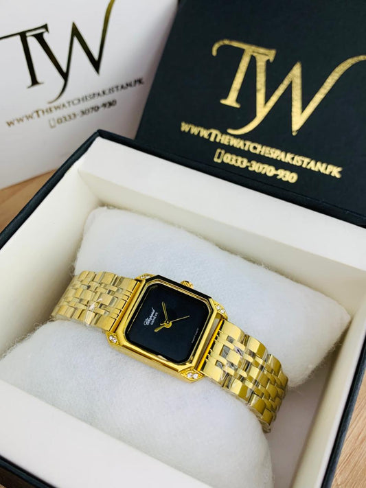 Chopard Square Golden Black