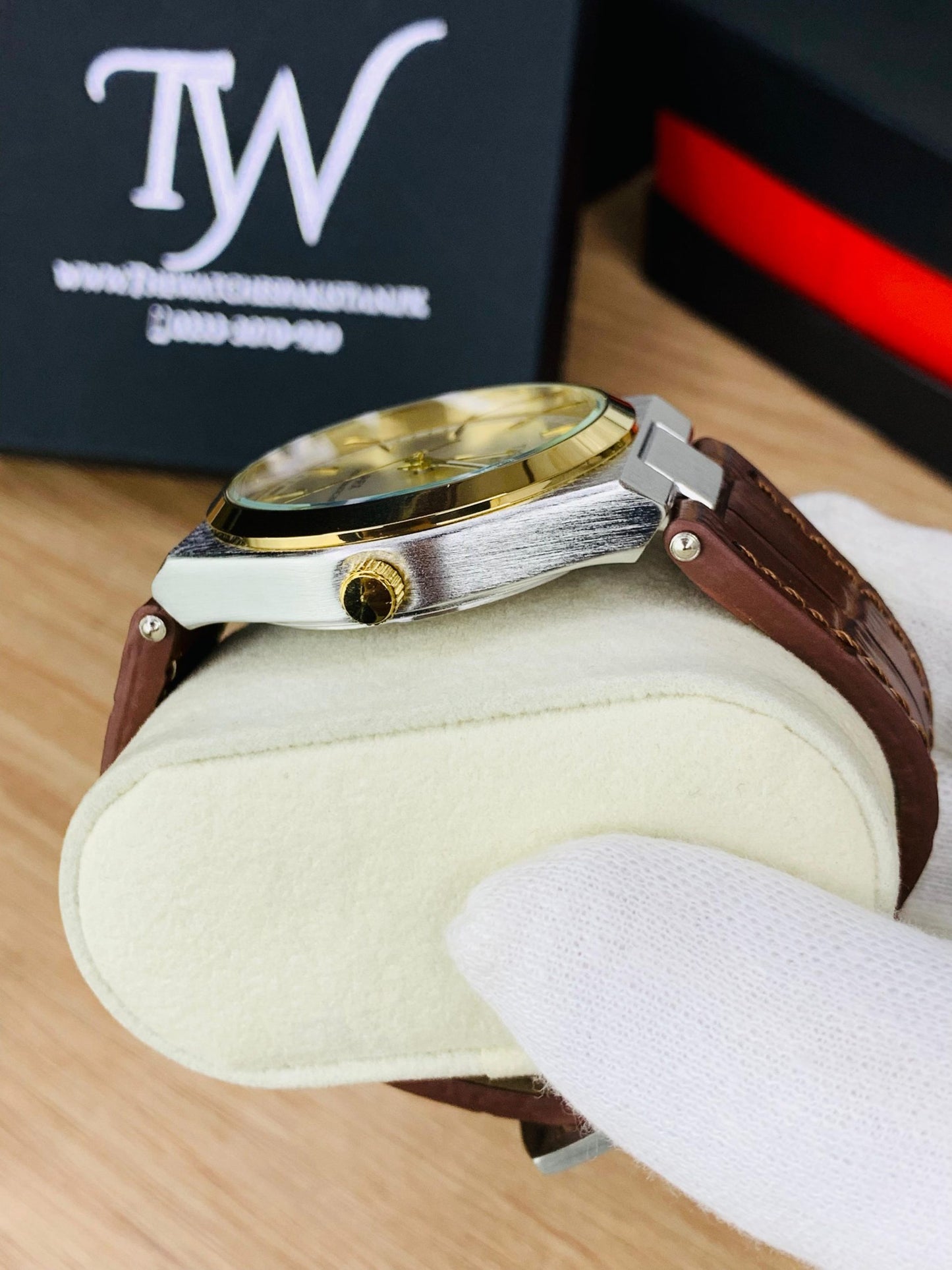 Tissot PRX Brown White Dial