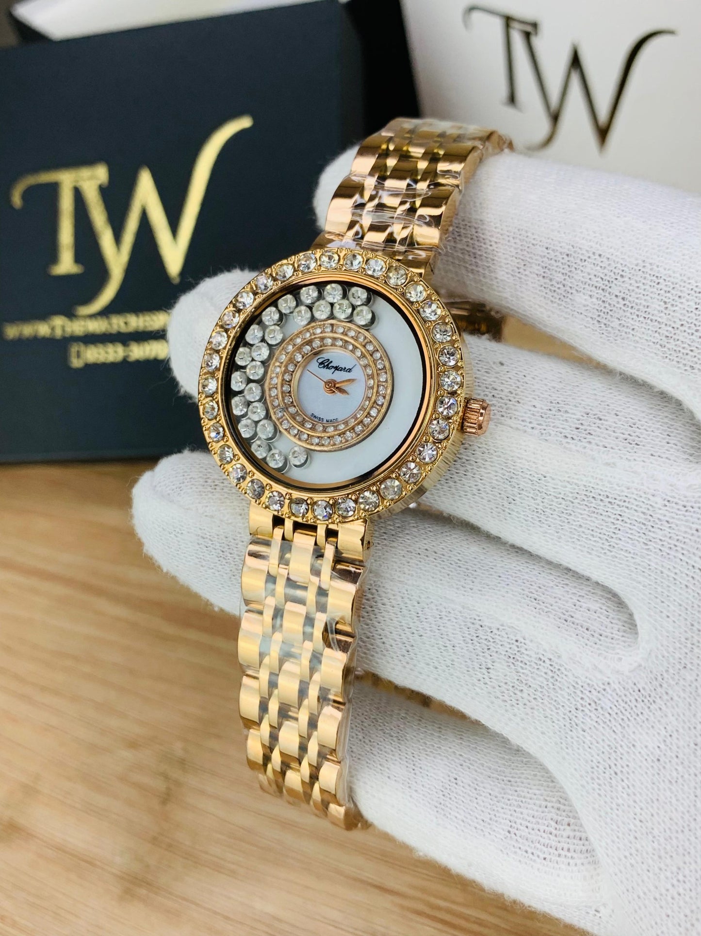 Chopard Diamond Round Dial White