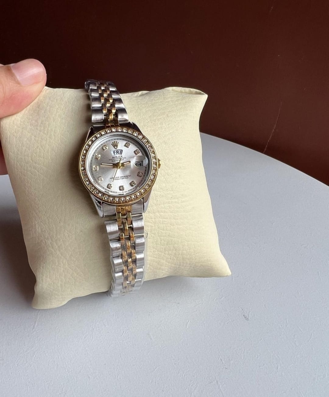 Stylish Two Tone For Her Mini Dial