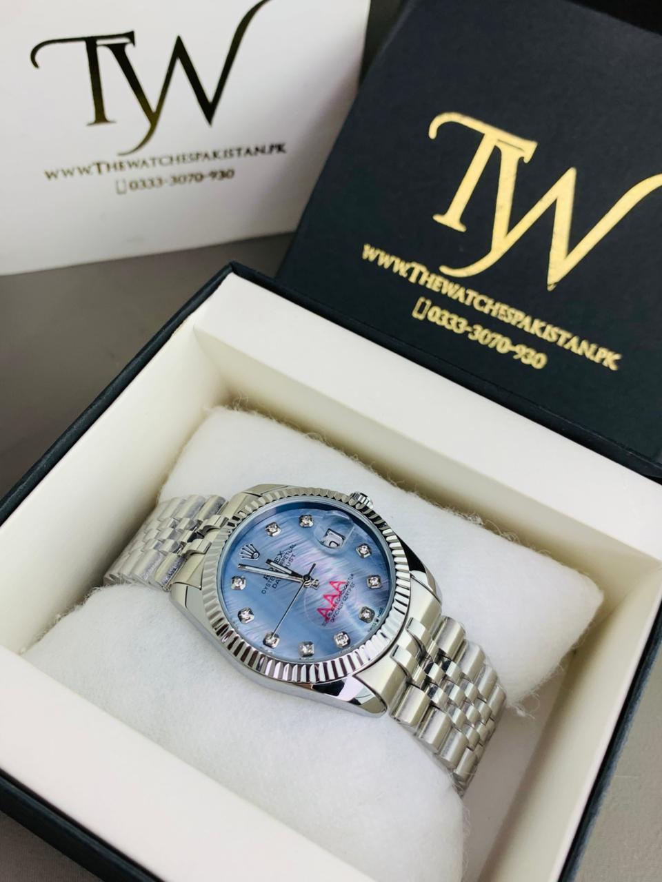 Silver Chain Blue Dial !