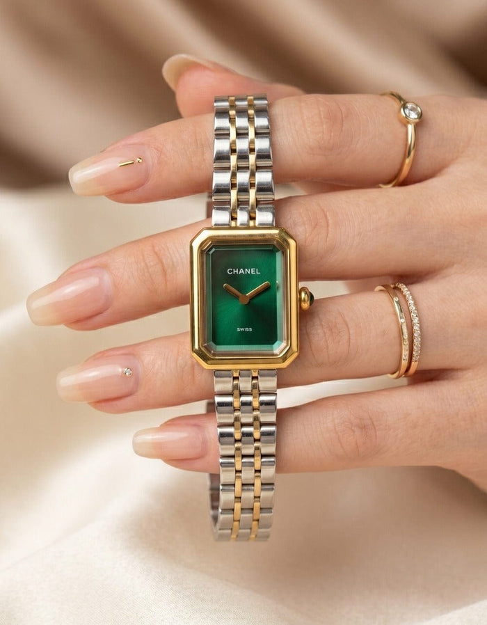Two Tone Green Stainless Women Article !