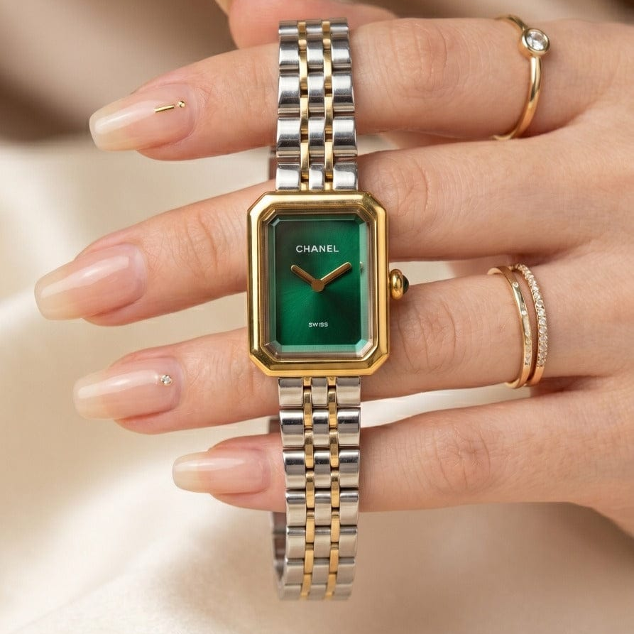 Two Tone Green Stainless Women Article !