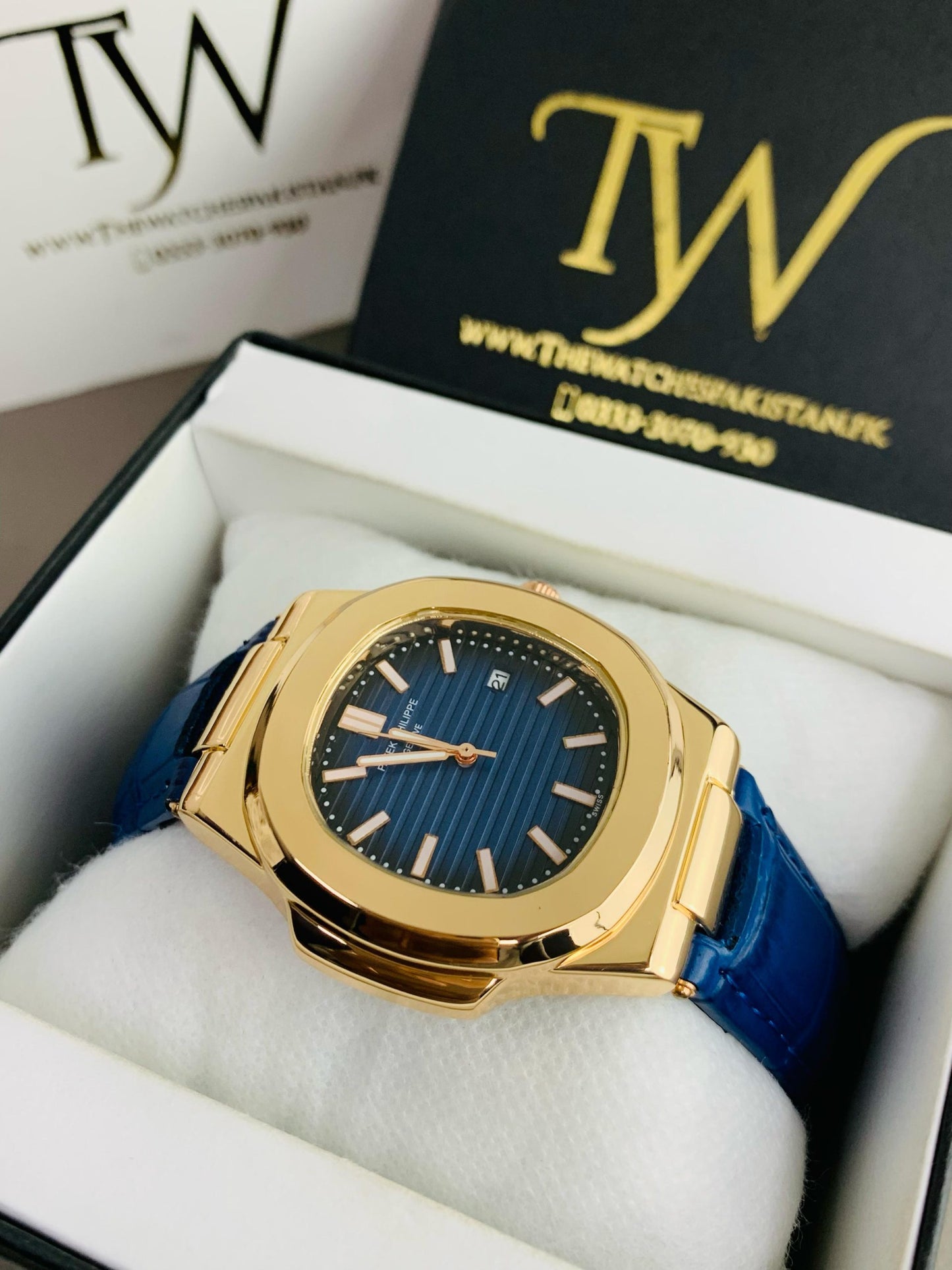 PP-Copper Case Blue Dial