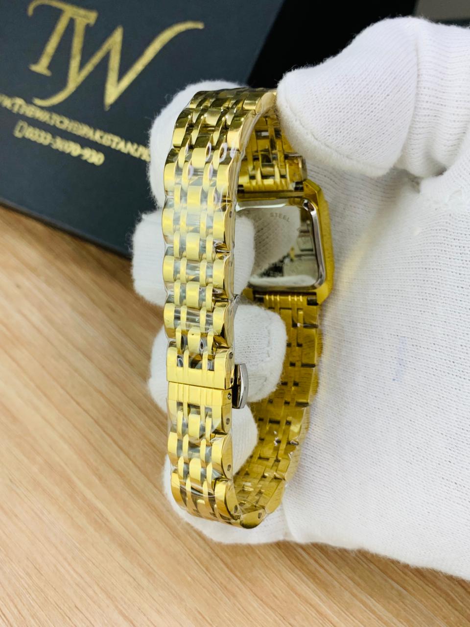 Chopard Square Golden White Dial