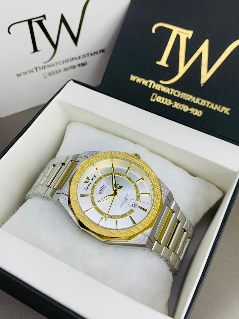 Day & Date Two Tone White Dial !