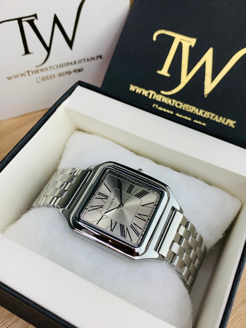 Square Dial Silver Grey !
