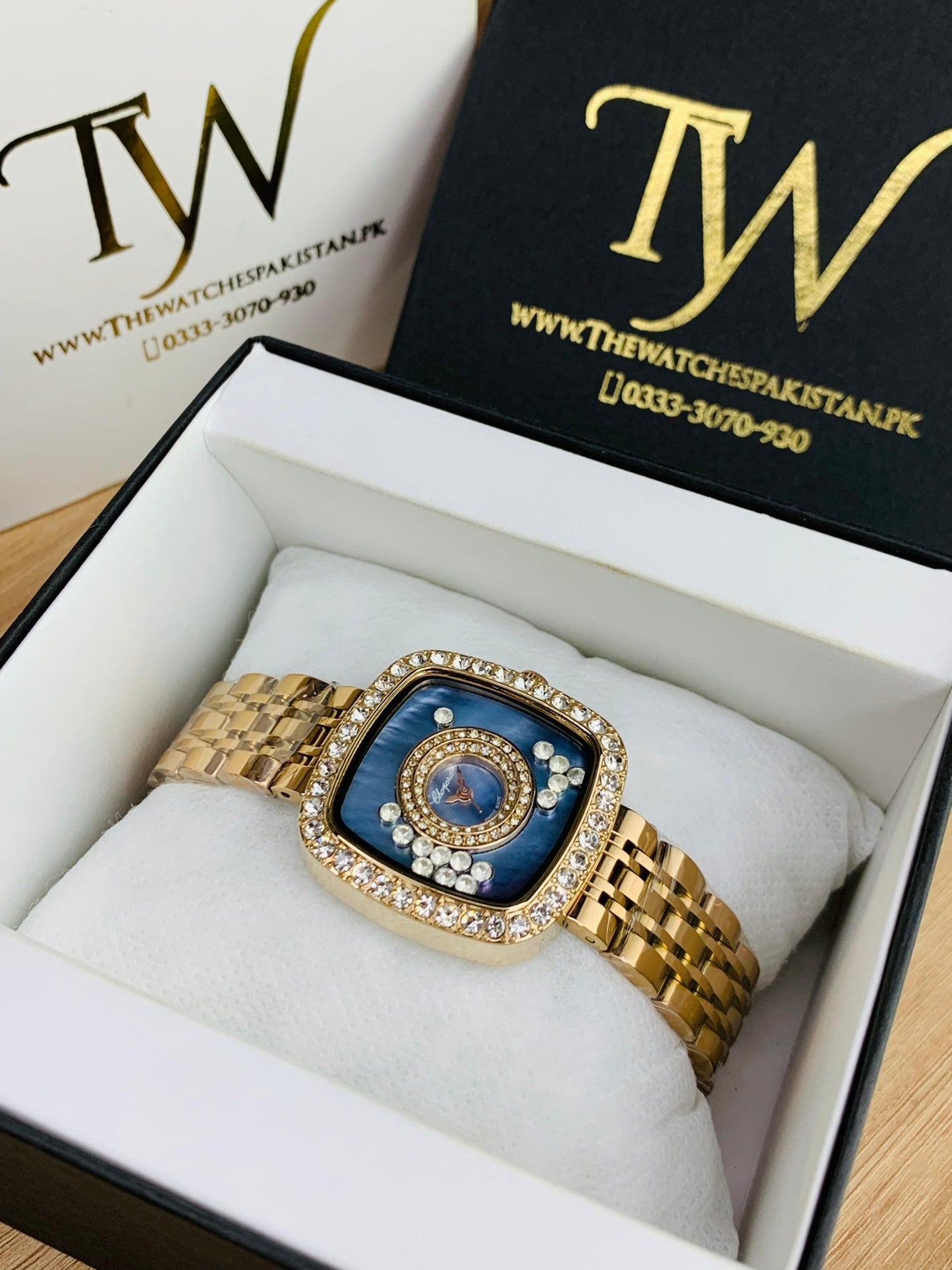 Chopard Square Rose Blue