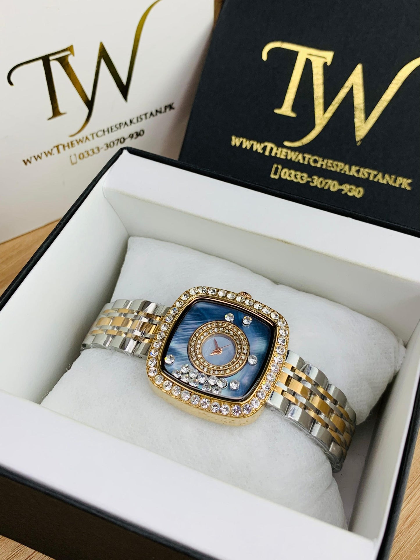 Chopard Square Blue White