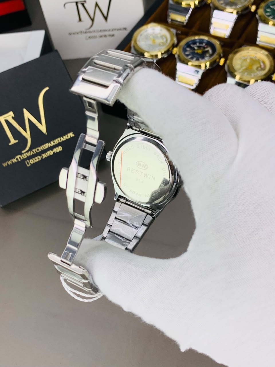 Day Date Bestwin Silver Black