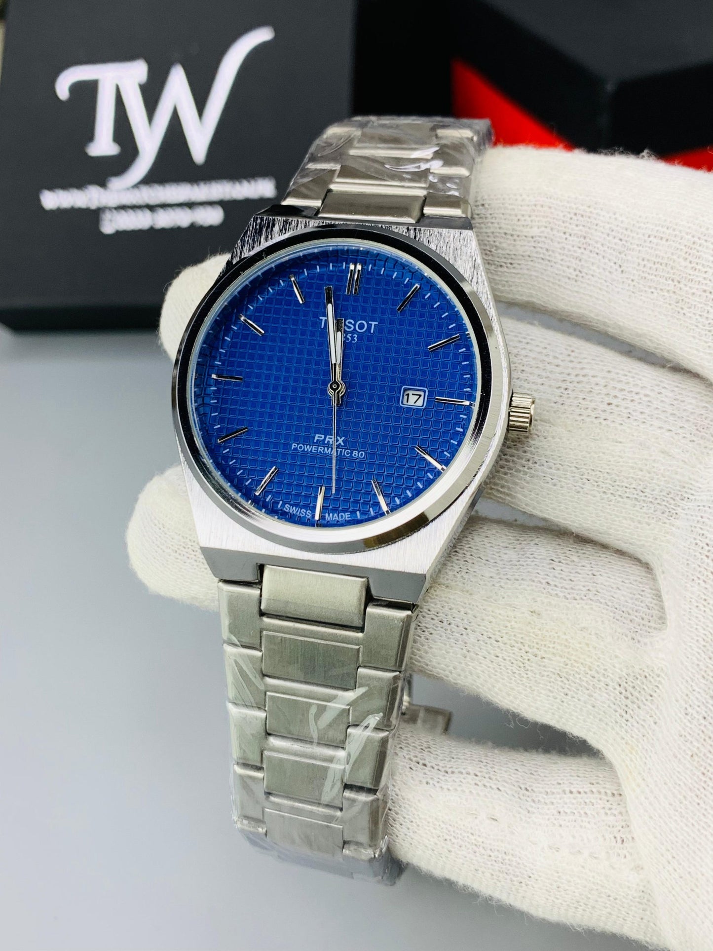 Tissot PRX Silver Blue