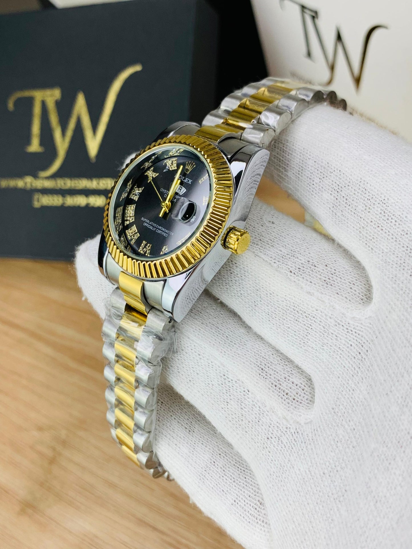 RlxFor Women Two Tone Black
