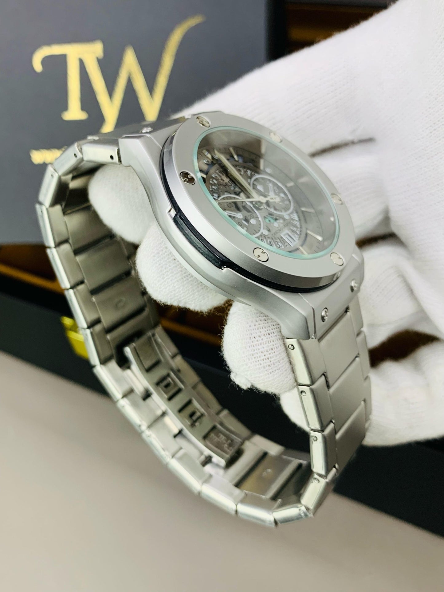 HB Spider Silver Dial