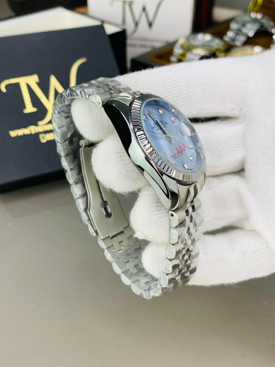 Silver Chain Blue Dial !