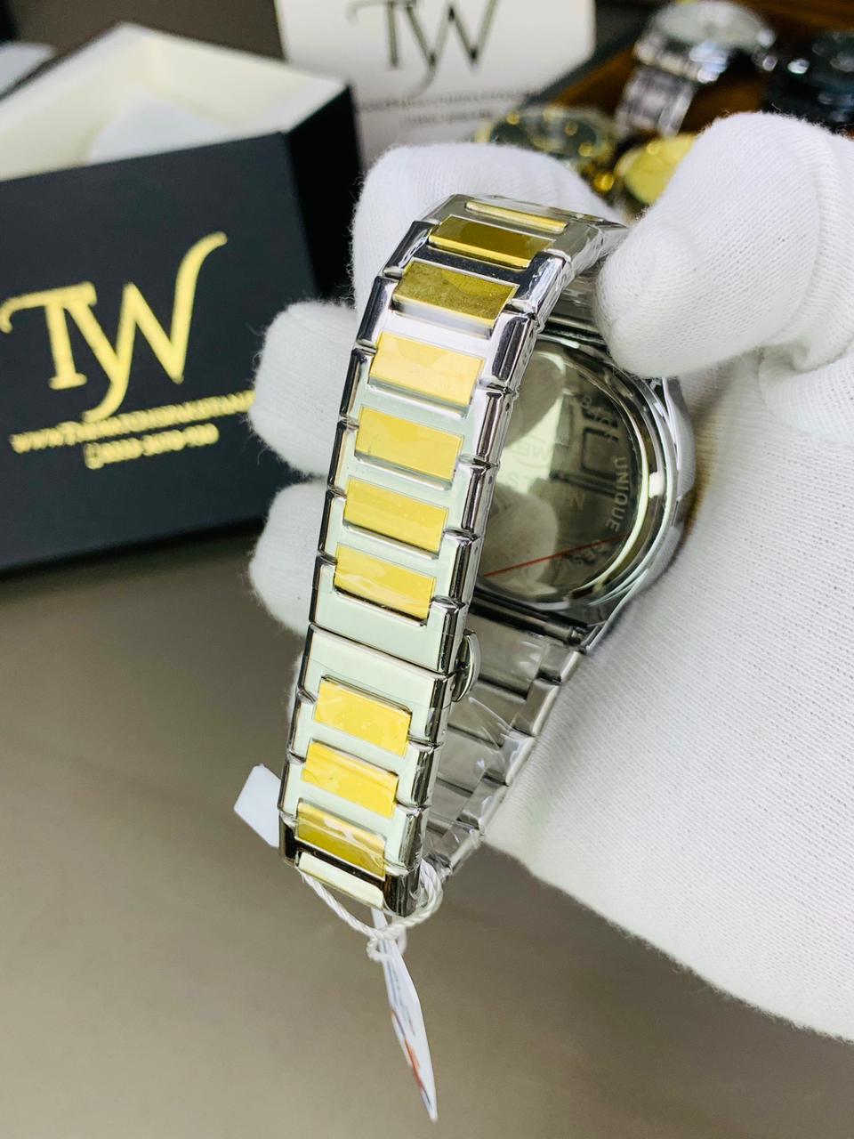 Day Date Best-win Two Tone Green Dial