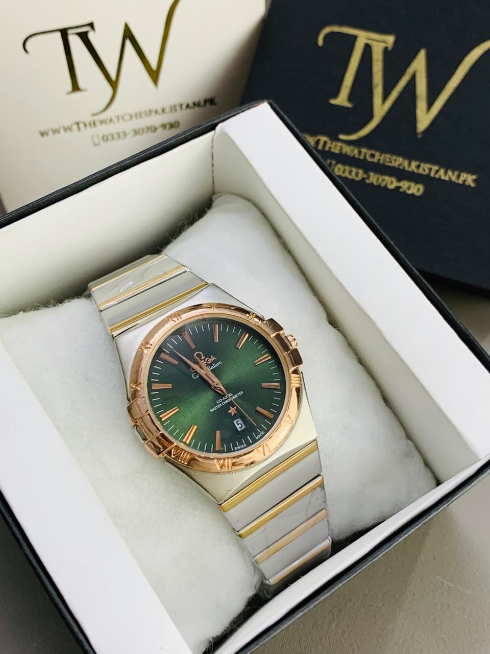 Copper Two Tone Green Dial