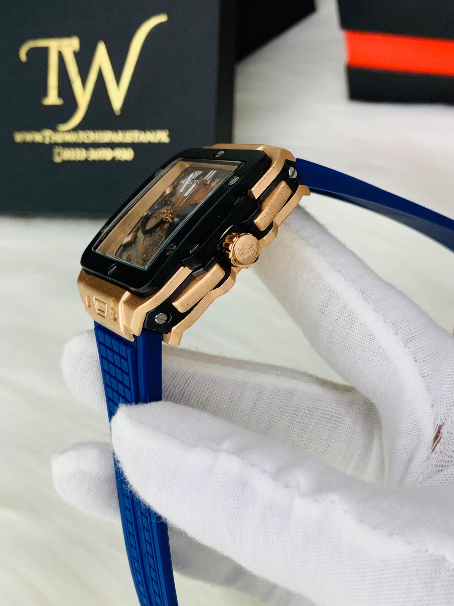 HB Square Copper Blue