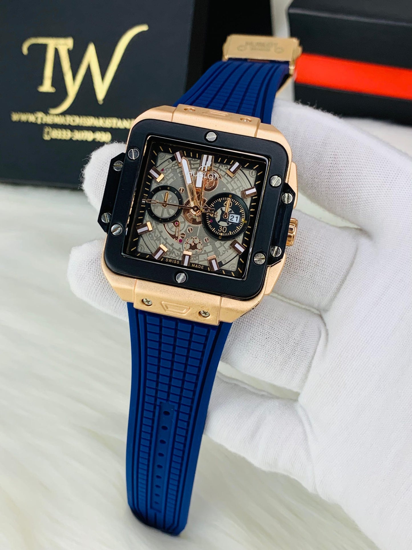 HB Square Copper Blue