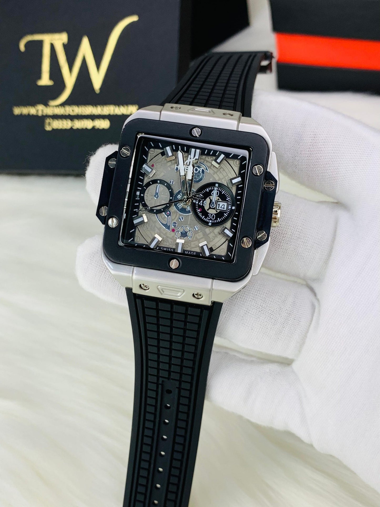 HB Square Silver Black !