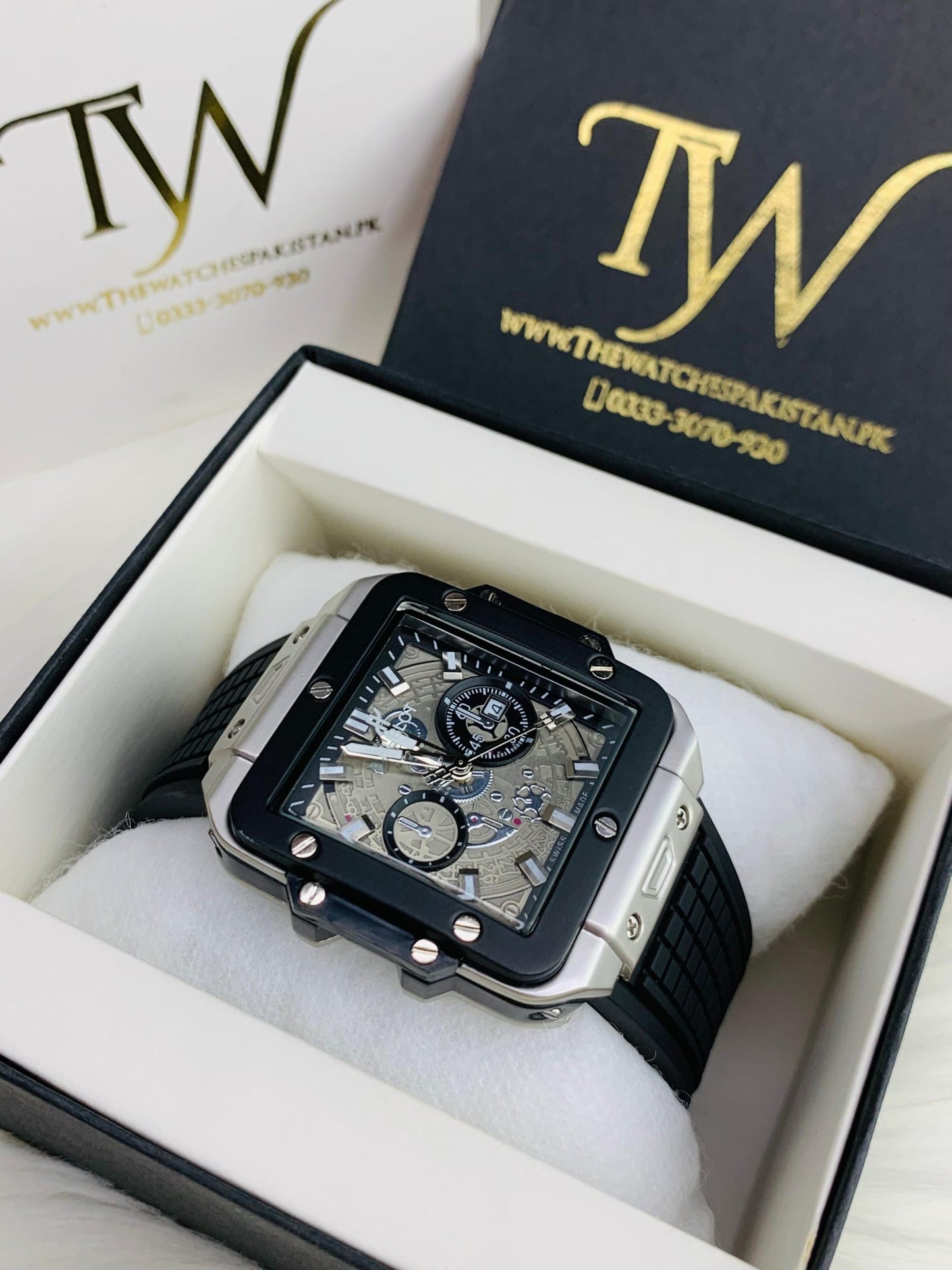 HB Square Silver Black !