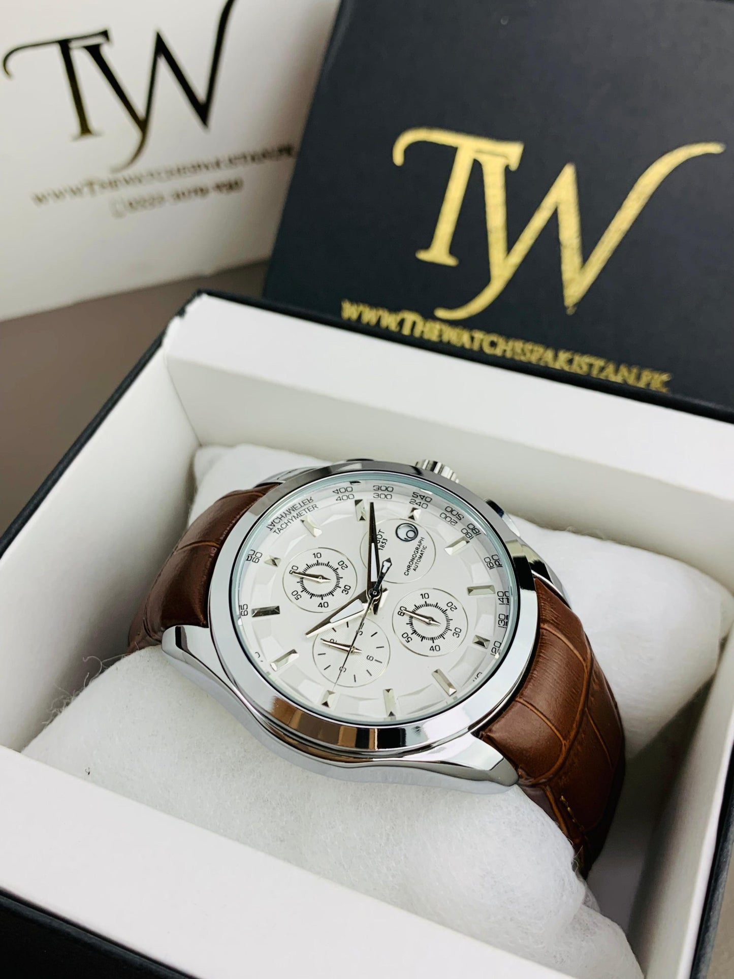 Tissot Chronograph Master Lock Silver Brown