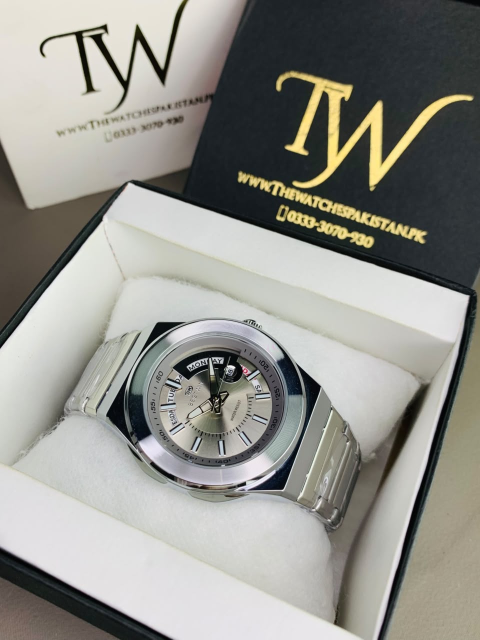 Day Date Bestwin Full Silver