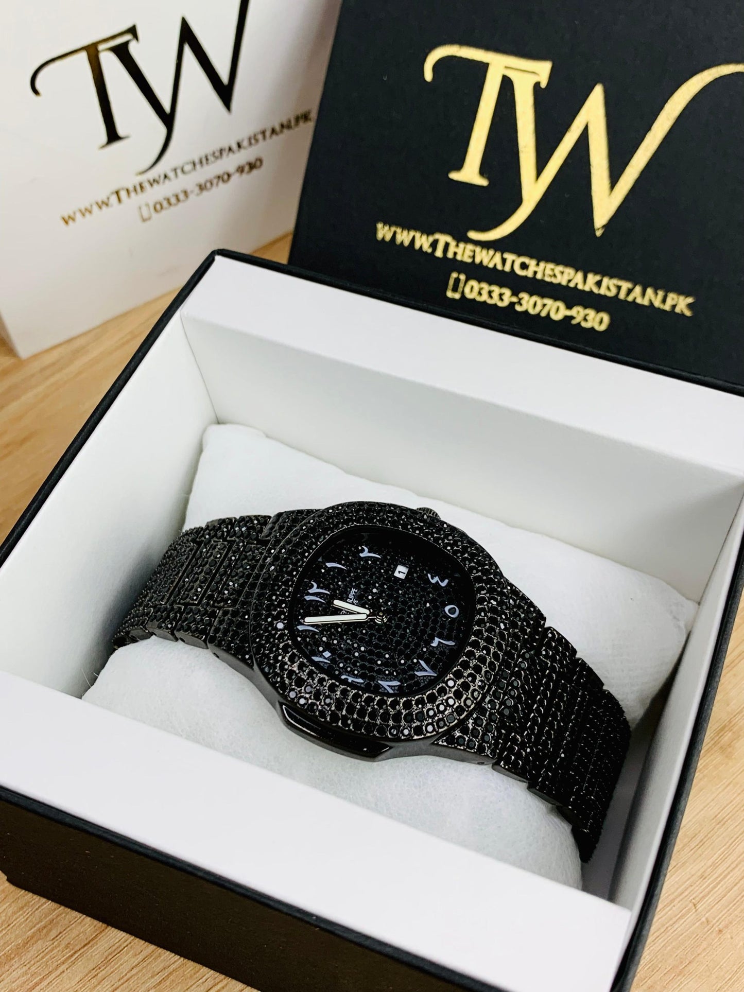 Arabic Stone Watch Black !
