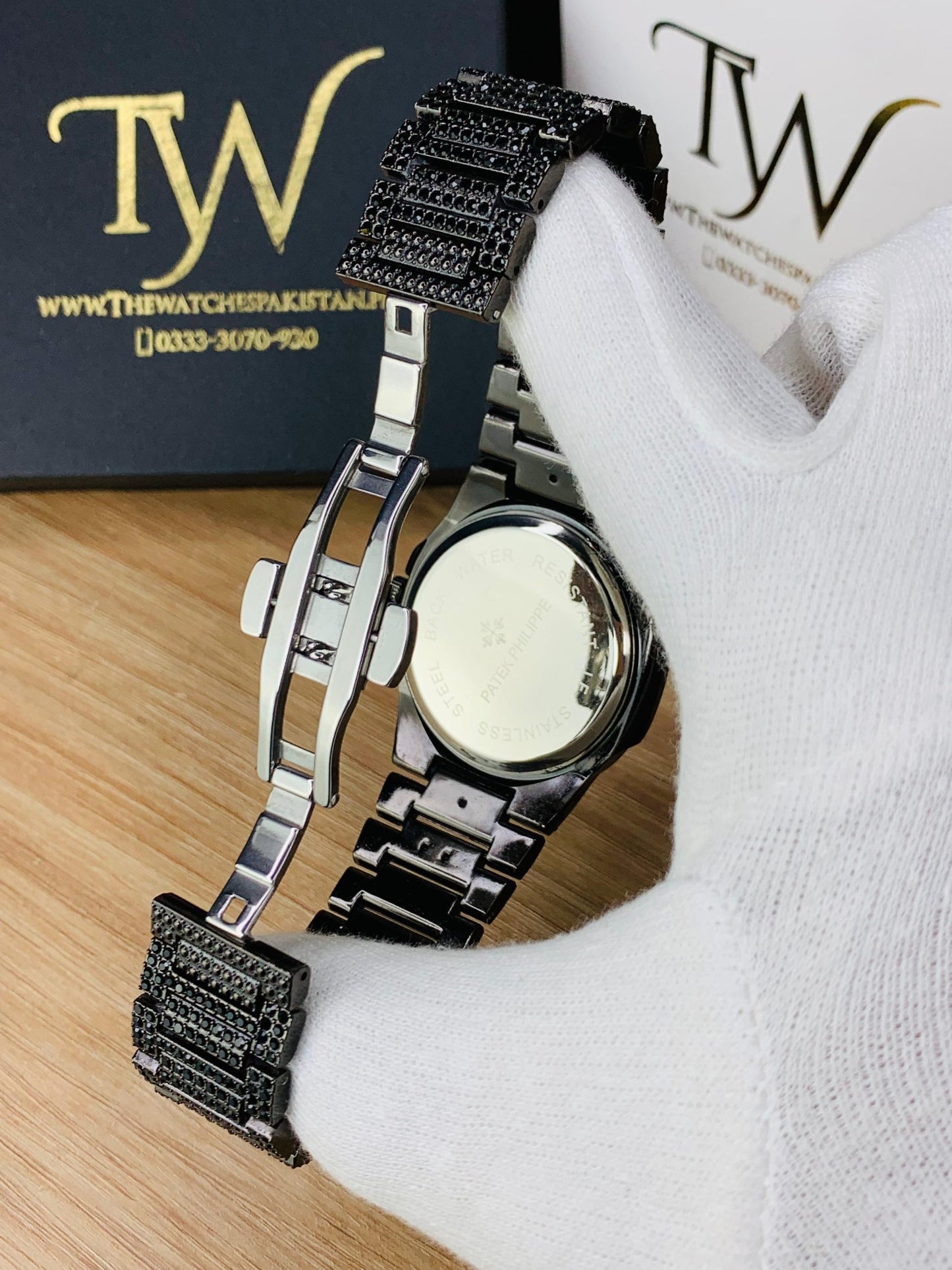 Arabic Stone Watch Black !
