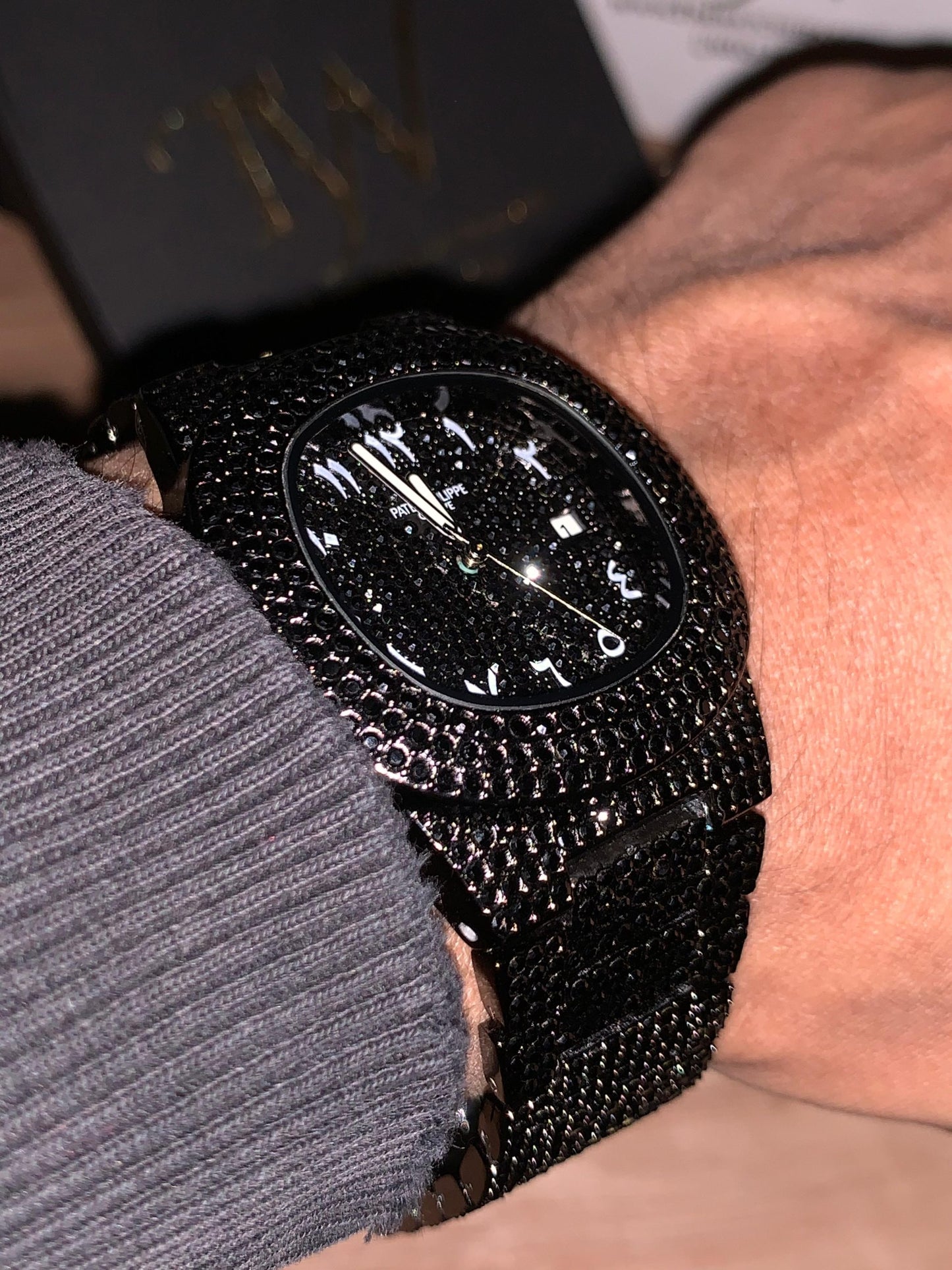 Arabic Stone Watch Black !
