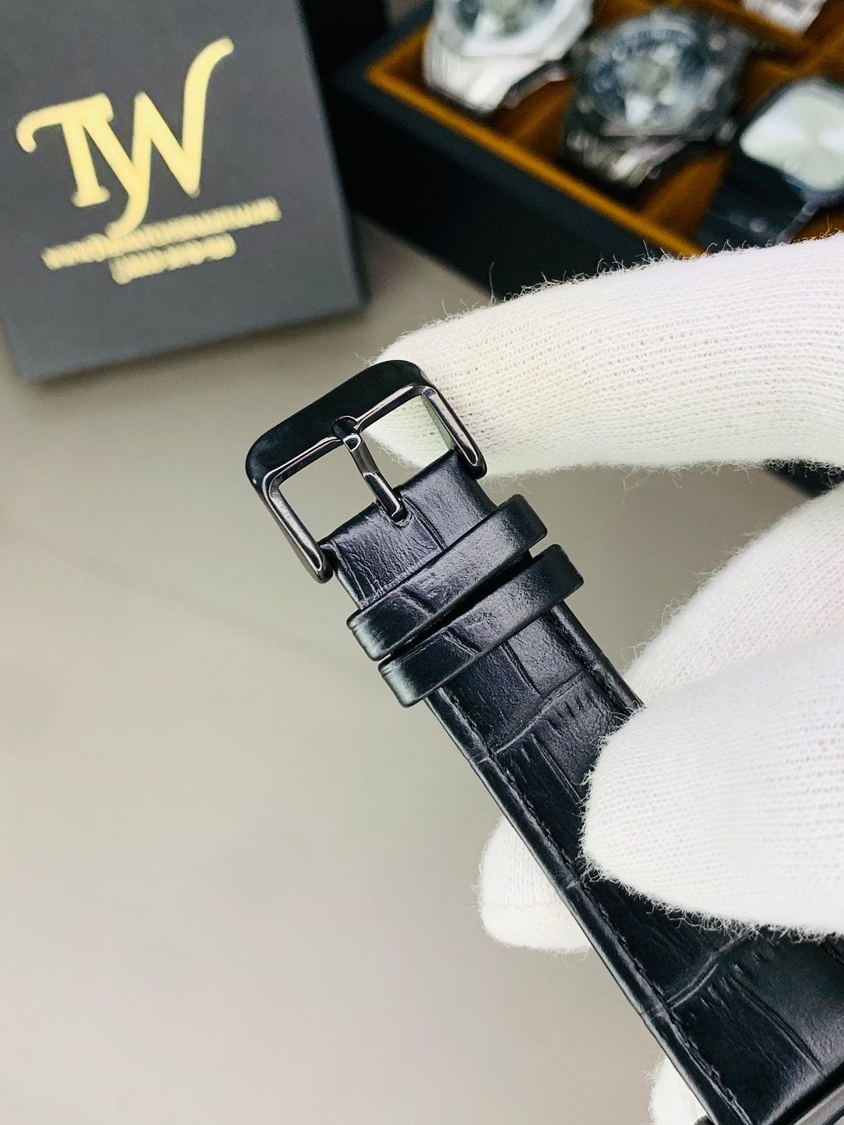 UP-Strap Watch For Men Full Black