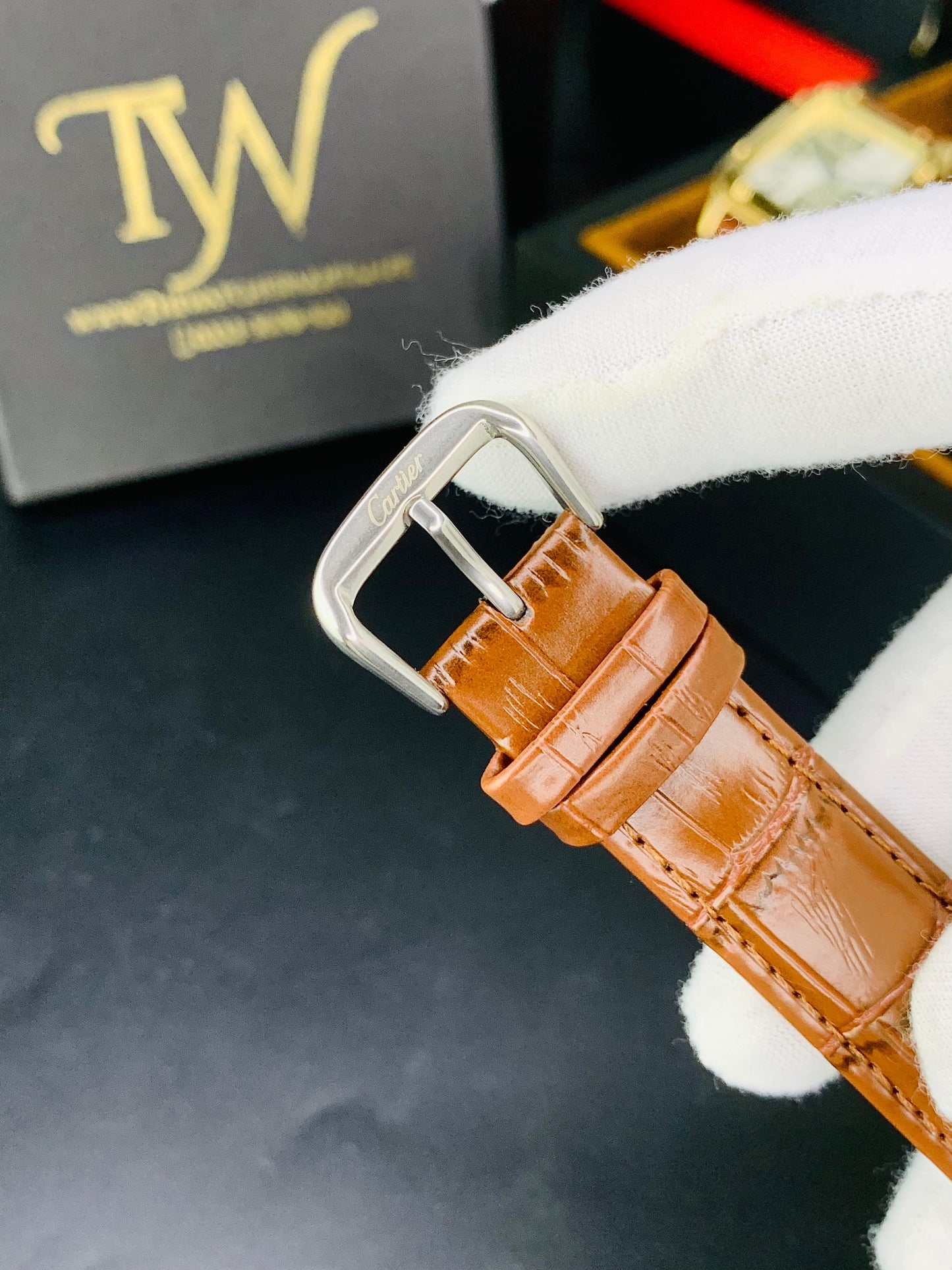 Cartier Santos In Brown